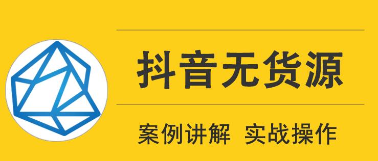 顽石电商抖音无货源实战教程，低投入高回报短视频变现