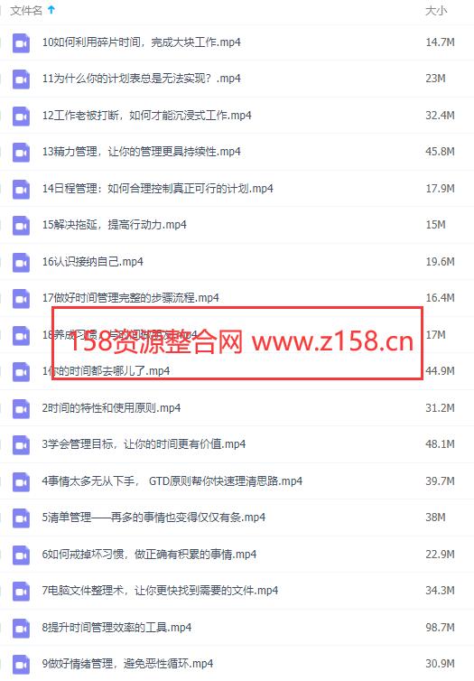 职场人士必修的，高效时间管理，讲座视频教学