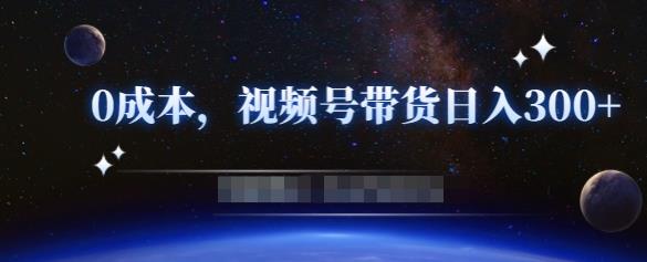 零基础视频号带货赚钱项目，0成本0门槛轻松日入300+【视频教程】