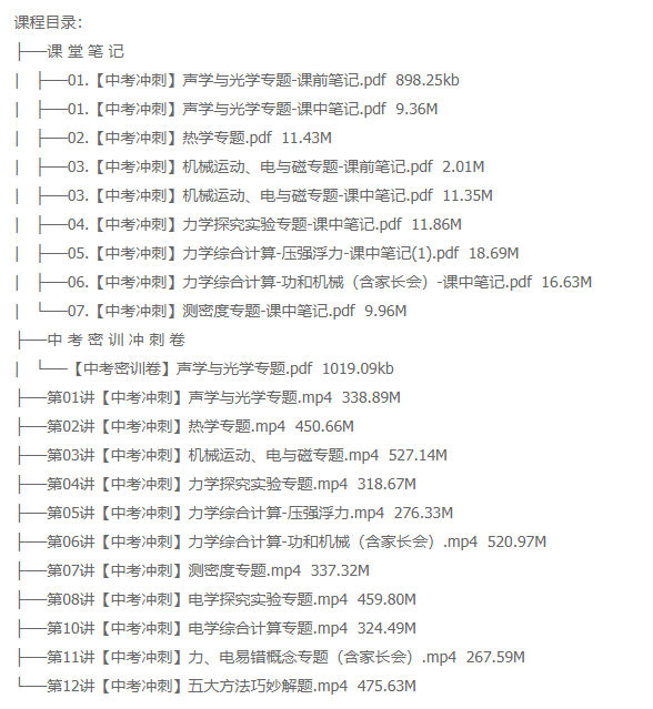 2021初中物理作业帮王玉峰初三物理课程