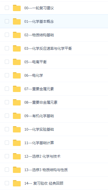 简单学习网高三化学一二轮复习网课高考备考总结笔记