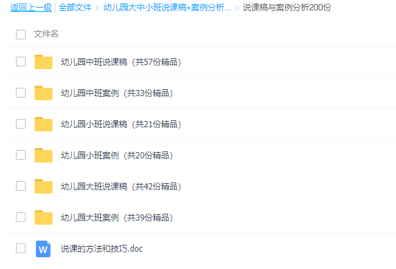 幼儿园大中小班说课稿+案例分析(共700份)