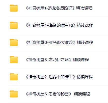 《神奇树屋6本全集》精读课程(完结）