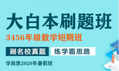 2020学而思暑假大白本刷题班全套-3456年级数学短期班