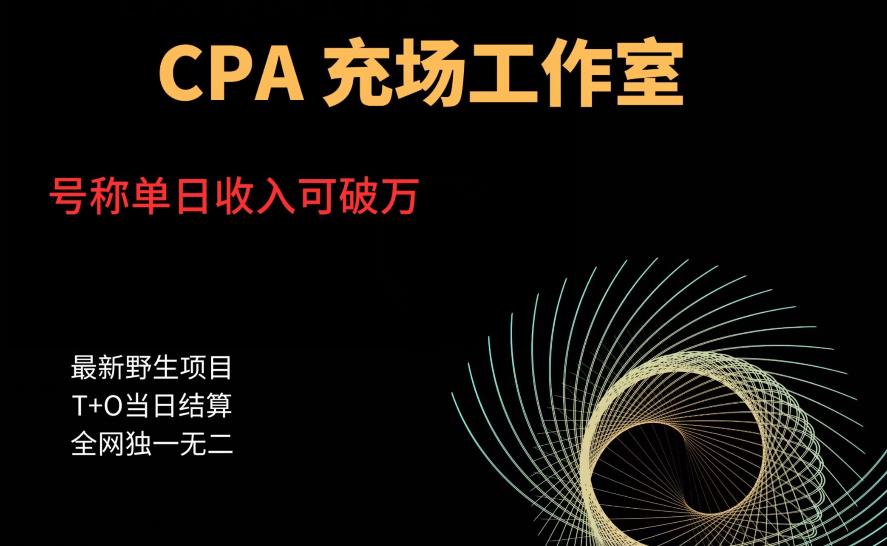 cpa充场工作室，号称单日收入10000+（揭秘）